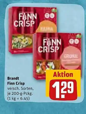 REWE Kaufpark Brandt finn crisp Angebot