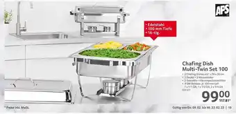 Selgros Chafing dish multi-twin set 100 Angebot