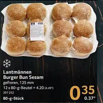 Selgros Lantmännen burger bun sesam Angebot