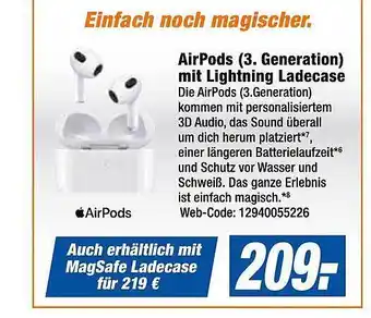 Expert Bening Airpods (3. generation) mit lightning ladecase Angebot