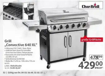 Selgros Char-broil grill „convective 640 xl“ Angebot