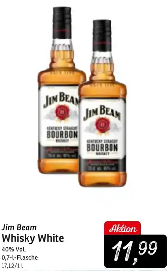 KONSUM Jim Beam Whisky White 0,7 L Flasche Angebot