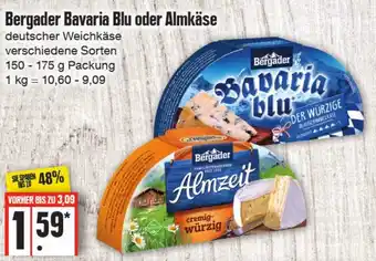 Edeka Frischemarkt Bergader Bavaria blu o. Almkase 150-175g Angebot