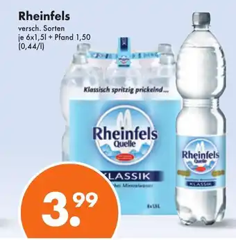 Trink und Spare Rheinfels Quelle Mineralwasser 6*1.5L Angebot