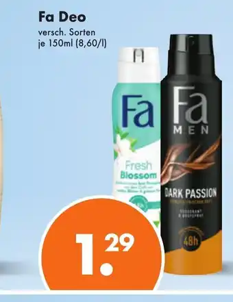 Trink und Spare Fa Deo Spray 150ml Angebot