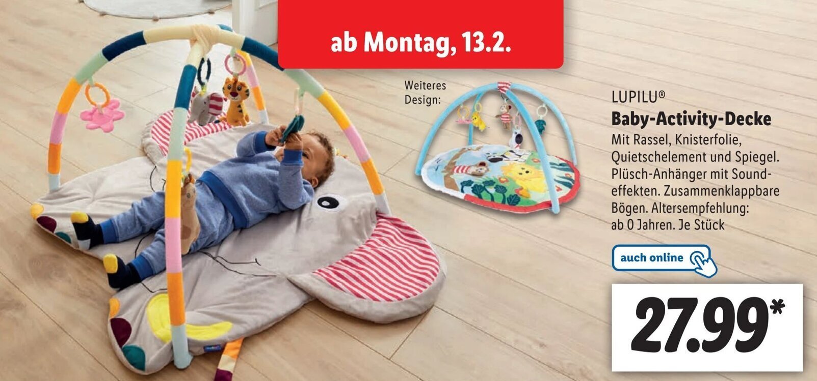 Lupilu Baby Activity Decke Angebot bei Lidl