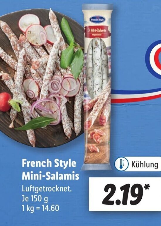 French Style Mini Salamis 150 g Angebot bei Lidl