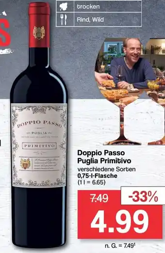 Famila Nord West Doppio Passo Puglia Primitivo 750ml Angebot