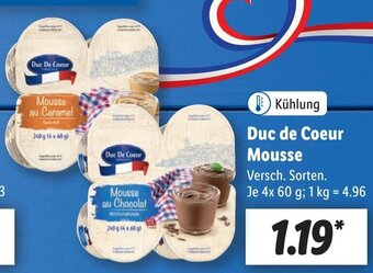 Lidl Duc de Coeur Mousse Angebot