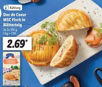 Lidl Duc de Coer MSC Fisch in Blätterteig 2 x 170 g Angebot