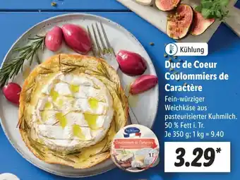 Lidl Duc de Coer Coulommiers de Caractère 350 g Angebot