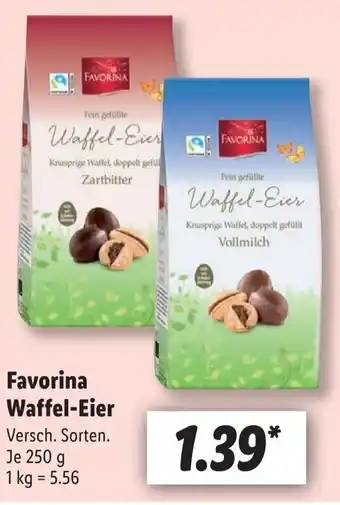 Lidl Favorina Waffel Eier 250 g Angebot