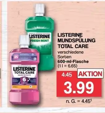 Famila Nord West Listerine Mundspulung 600ml Angebot