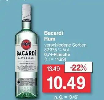 Famila Nord West Bacardi Rum 700 ml Angebot