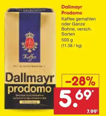 Netto Marken-Discount Dallmayr Prodomo 500g Angebot