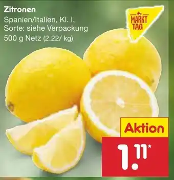 Netto Marken-Discount Markt Tag Zitronen 500g Angebot