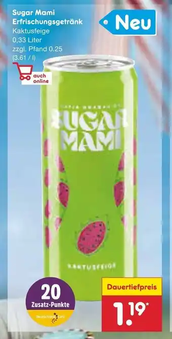 Netto Marken-Discount Sugar Mami Erfrischungsgetrank 330 ml Angebot