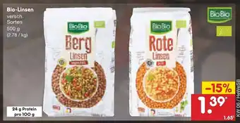 Netto Marken-Discount Bio-Linsen 500g Angebot