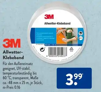 Aldi Süd 3M Allwetter Klebeband 48 mm x 25 m Angebot