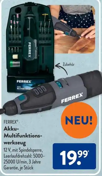 Aldi Süd Ferrex Akku Multifunktionswerkzeug Angebot