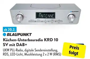 Aldi Süd Blaupunkt Küchen Unterbauradio KRD 10 SV mit DAB+ Angebot