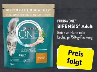 Aldi Süd Purina One Bifensis Adult 750 g Packung Angebot