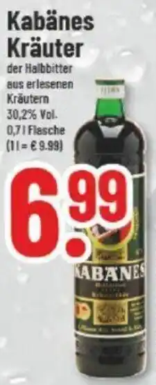 trinkgut Kabänes Kräuter 0,7 L Flasche Angebot