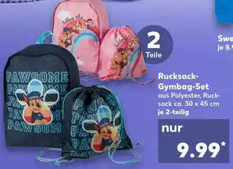 Kaufland Rucksack Gymbag Set Angebot