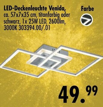 Möbel Boss LED Deckenleuchte Venida Angebot