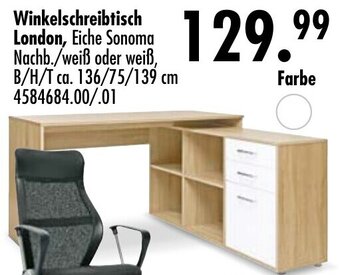 Möbel Boss Winkelschreibtisch London Angebot