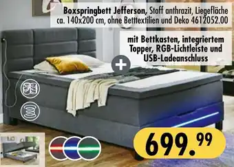 Möbel Boss Boxspringbett Jefferson Angebot