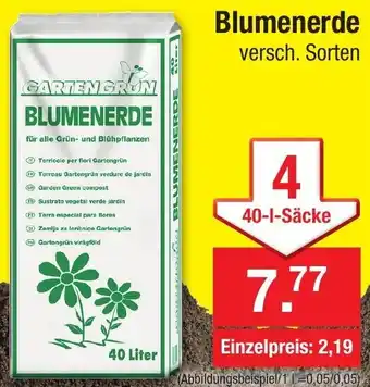 Zimmermann Blumenerde 40 L Angebot