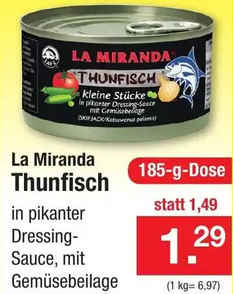 Zimmermann La Miranda Thunfisch 185 g Dose Angebot