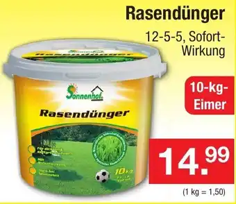 Zimmermann Sonnenhof Rasendünger 10 kg Eimer Angebot