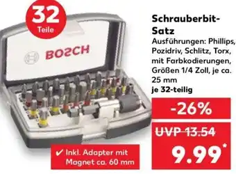 Kaufland Bosch Schrauberbit Satz 32-teilig Angebot