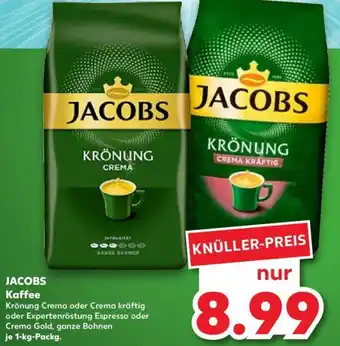 Kaufland Jacobs Kaffee 1 kg Packg. Angebot