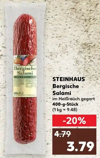 Kaufland Steinhaus Bergische Salami 400 g Stück Angebot