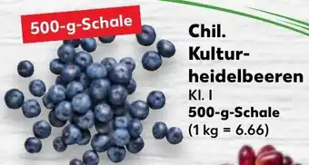 Kaufland Chil. Kulturheidelbeeren 500 g Schale Angebot