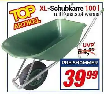 CENTERSHOP Xl-schubkarre 100 l Angebot