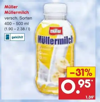 Netto Marken-Discount Muller Mullermilch 400-500ml Angebot