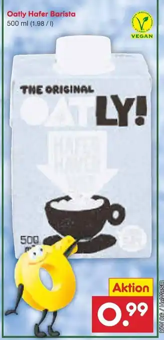 Netto Marken-Discount Oatly Haferdrink Barista Edition 500ml Angebot