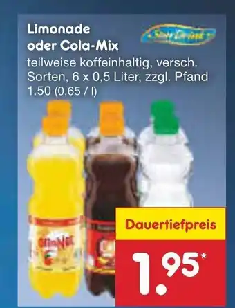 Netto Marken-Discount Star Drink Limonade o. Cola-Mix 6*500ml Angebot