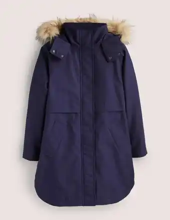 Boden Boden wasserdichter parka mit borg-futter damen , navy Angebot