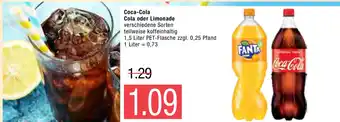 Marktkauf Coca - Cola, Cola oder Limonade 1,5L Angebot