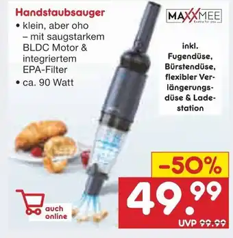 Netto Marken-Discount MaxxMee Handstaubsauger Angebot