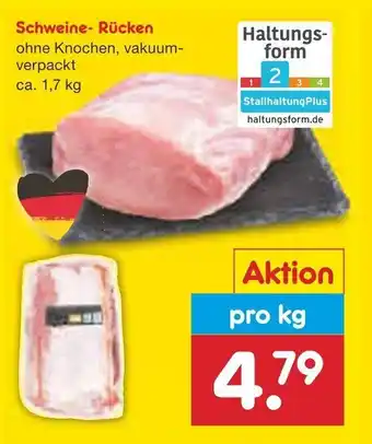 Netto Marken-Discount Schweinerucken 1kg Angebot