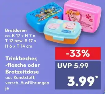 Kaufland Brotdosen oder Trinkbecher, flasche oder Brotzeitdose Angebot