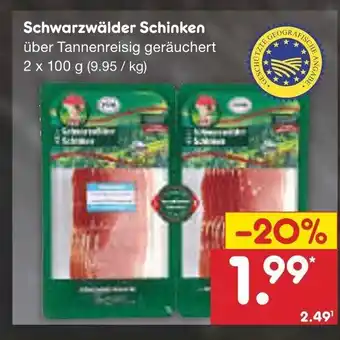 Netto Marken-Discount Schwarzwalder Schinken 2*100g Angebot