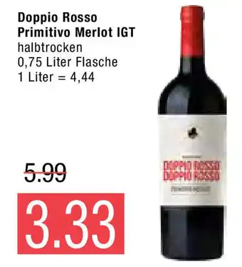 Marktkauf Doppio Passo Primitivo Merlot IGT 0,75L Angebot