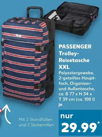 Kaufland Passenger Trolley Reisetasche XXL Angebot